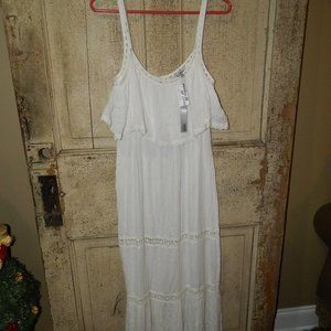 Solemio Boutique White Beach Dress Womens Size Small (Y-13)
